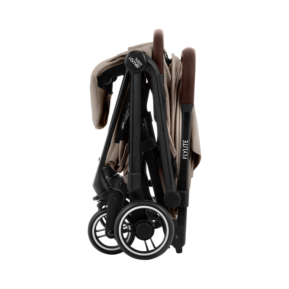 Britax-Römer Flylite travel stroller folded Teak