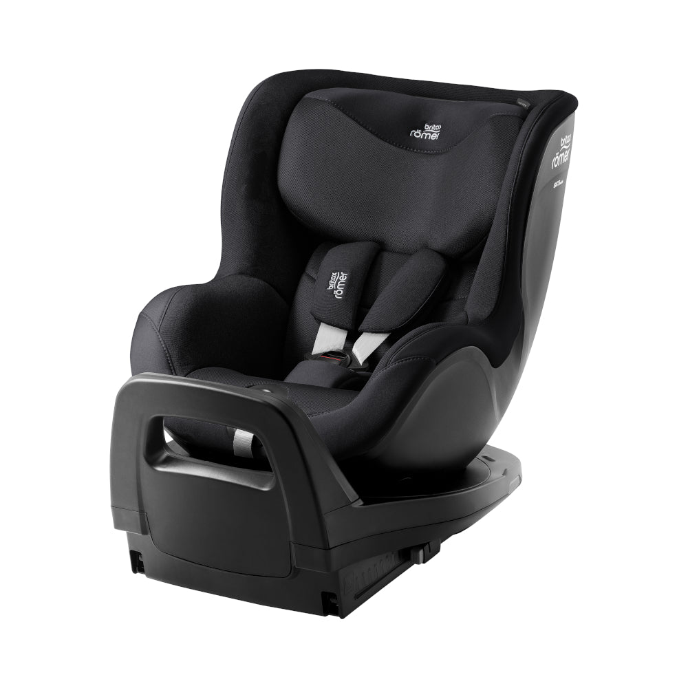 Britax-Römer Dualfix 5Z rear facing car seat in Carbon Black on Vario 5Z ISOfix base