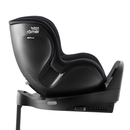 Britax-Römer Dualfix 5Z rear facing car seat in Deep Black on Vario 5Z ISOfix base