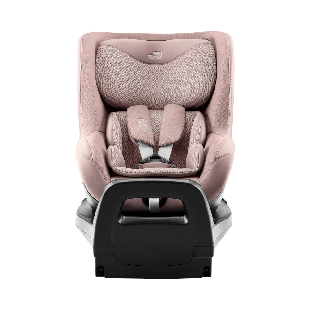 Britax-Römer Dualfix 5Z rear facing car seat in Dusty Rose on Vario 5Z ISOfix base