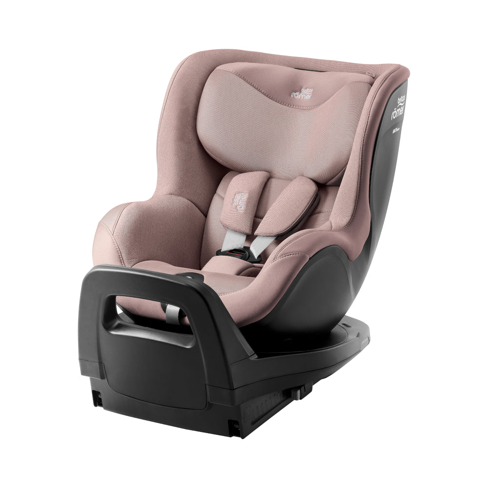 Britax-Römer Dualfix 5Z rear facing car seat in Dusty Rose on Vario 5Z ISOfix base