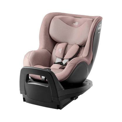 Britax-Römer Dualfix 5Z rear facing car seat in Dusty Rose on Vario 5Z ISOfix base