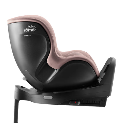 Britax-Römer Dualfix 5Z rear facing car seat in Dusty Rose on Vario 5Z ISOfix base