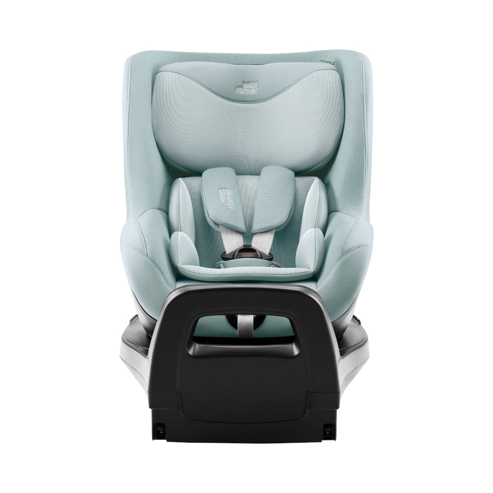Britax-Römer Dualfix 5Z rear facing car seat in Harbor Blue on Vario 5Z ISOfix base