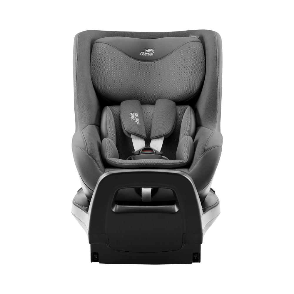 Britax-Römer Dualfix 5Z rear facing car seat in Mineral Grey on Vario 5Z ISOfix base
