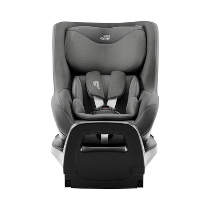 Britax-Römer Dualfix 5Z rear facing car seat in Mineral Grey on Vario 5Z ISOfix base