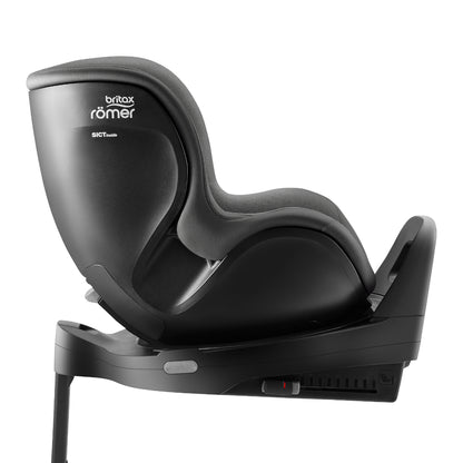 Britax-Römer Dualfix 5Z rear facing car seat in Mineral Grey on Vario 5Z ISOfix base