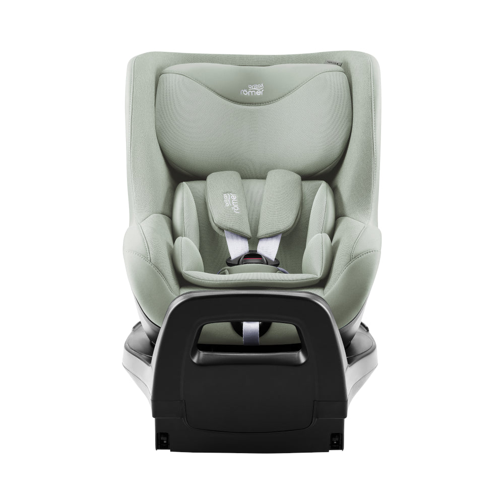 Britax-Römer Dualfix 5Z rear facing car seat in Sage Green on Vario 5Z ISOfix base