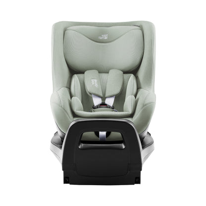 Britax-Römer Dualfix 5Z rear facing car seat in Sage Green on Vario 5Z ISOfix base