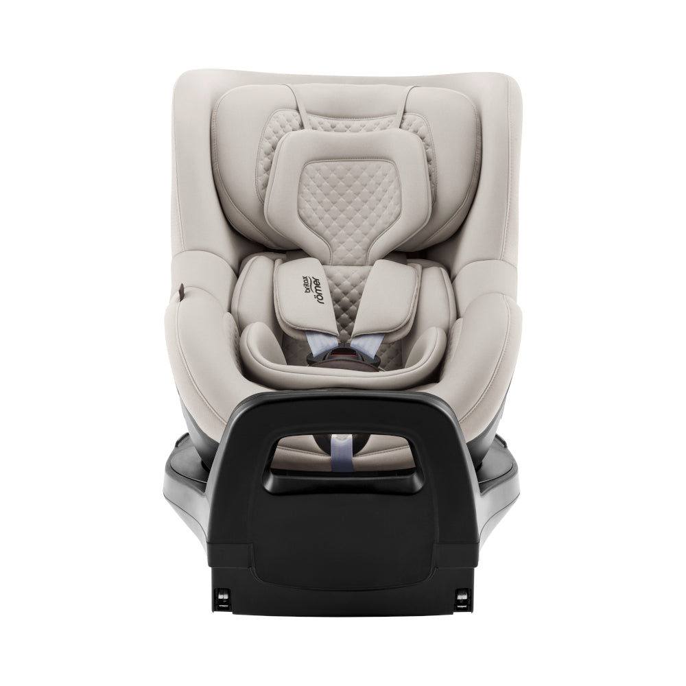 Britax-Römer Dualfix 5Z rear facing car seat in Soft Taupe on Vario 5Z ISOfix base