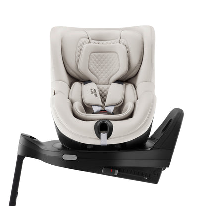 Britax-Römer Dualfix 5Z rear facing car seat in Soft Taupe on Vario 5Z ISOfix base