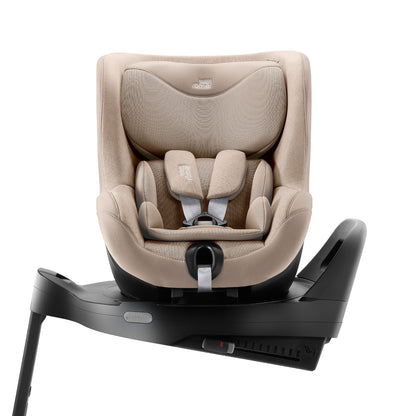 Britax-Römer Dualfix 5Z rear facing car seat in Teak on Vario 5Z ISOfix base