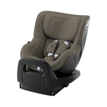 Britax-Römer Dualfix 5Z rear facing car seat in Urban Olive on Vario 5Z ISOfix base