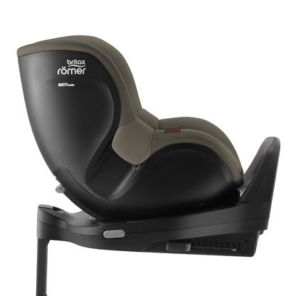 Britax-Römer Dualfix 5Z rear facing car seat in Urban Olive on Vario 5Z ISOfix base