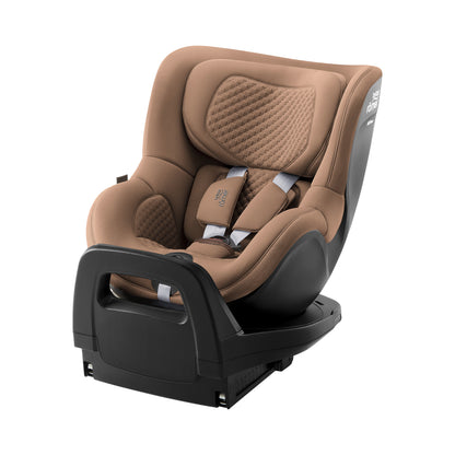 Britax-Römer Dualfix 5Z rear facing car seat in Warm Caramel on Vario 5Z ISOfix base