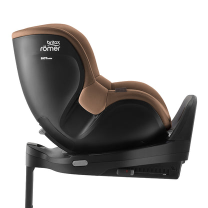 Britax-Römer Dualfix 5Z rear facing car seat in Warm Caramel on Vario 5Z ISOfix base