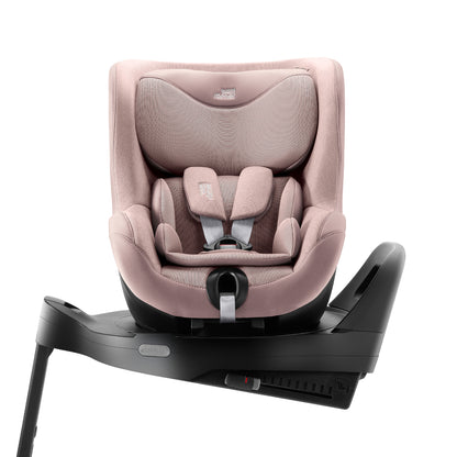 Britax-Römer Dualfix Pro M swivel rear facing ISOfix car seat in Dusty Rose