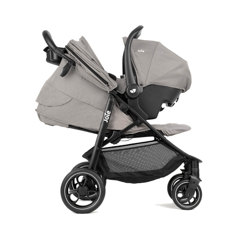 Joie Litetrax Pushchair with i-Snug car seat in pebble grey