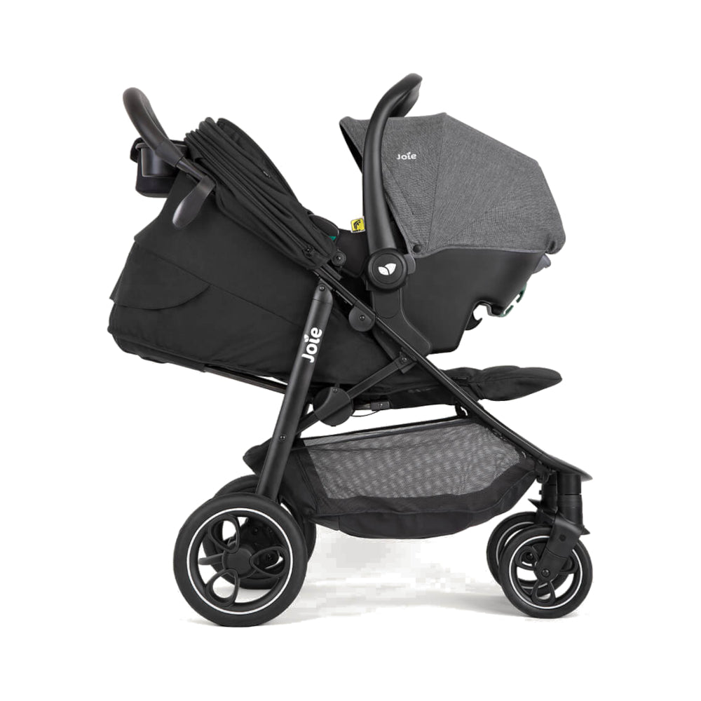 Joie Litetrax Pushchair with i-Snug car seat in shale black